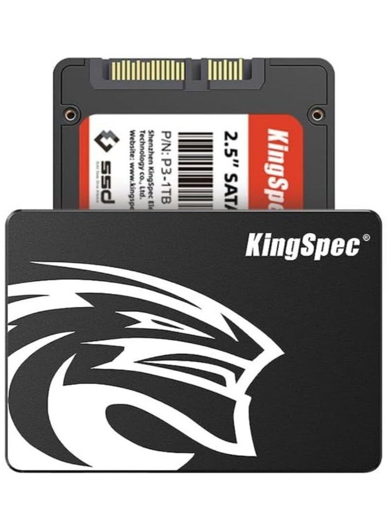 كينجس بيك محرك أقراص الحالة الصلبة P3 SATA مقاس 2.5 بوصة ||| سعة 256 جيجابايت SSD لأجهزة الكمبيوتر المكتبية والمحمولة وPS5 Xbox، مقاوم للصدمات والاهتزازات، بتقنية NAND ثلاثية الأبعاد - Image 2